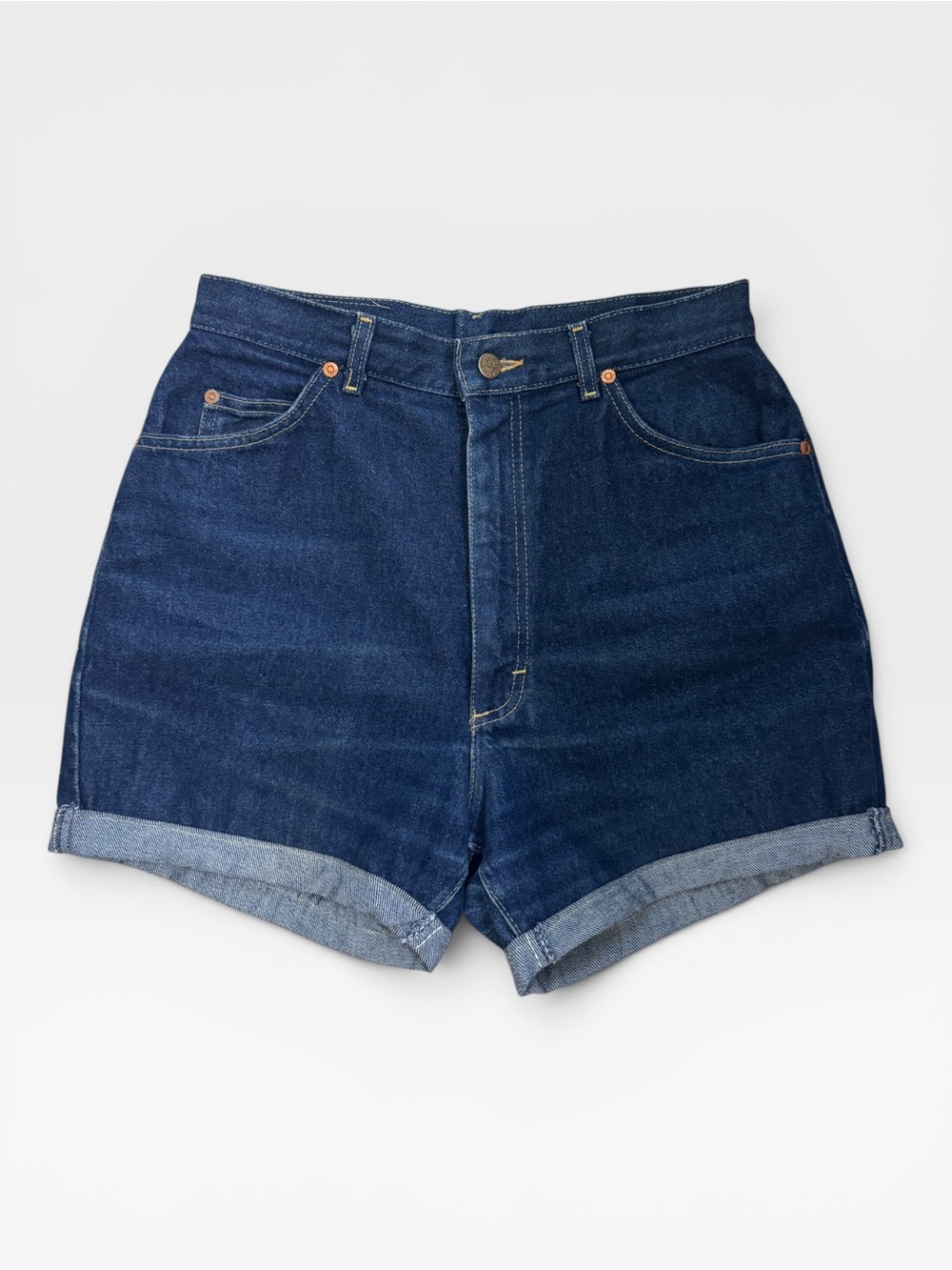 VTG Lee Riders High Waisted Denim Shorts Sz 10 Mom Jeans USA & Union Made